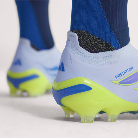 adidas Predator Elite Laceless FG Firm Ground Men's Soccer Cleats - Sky/Blue/Yellow