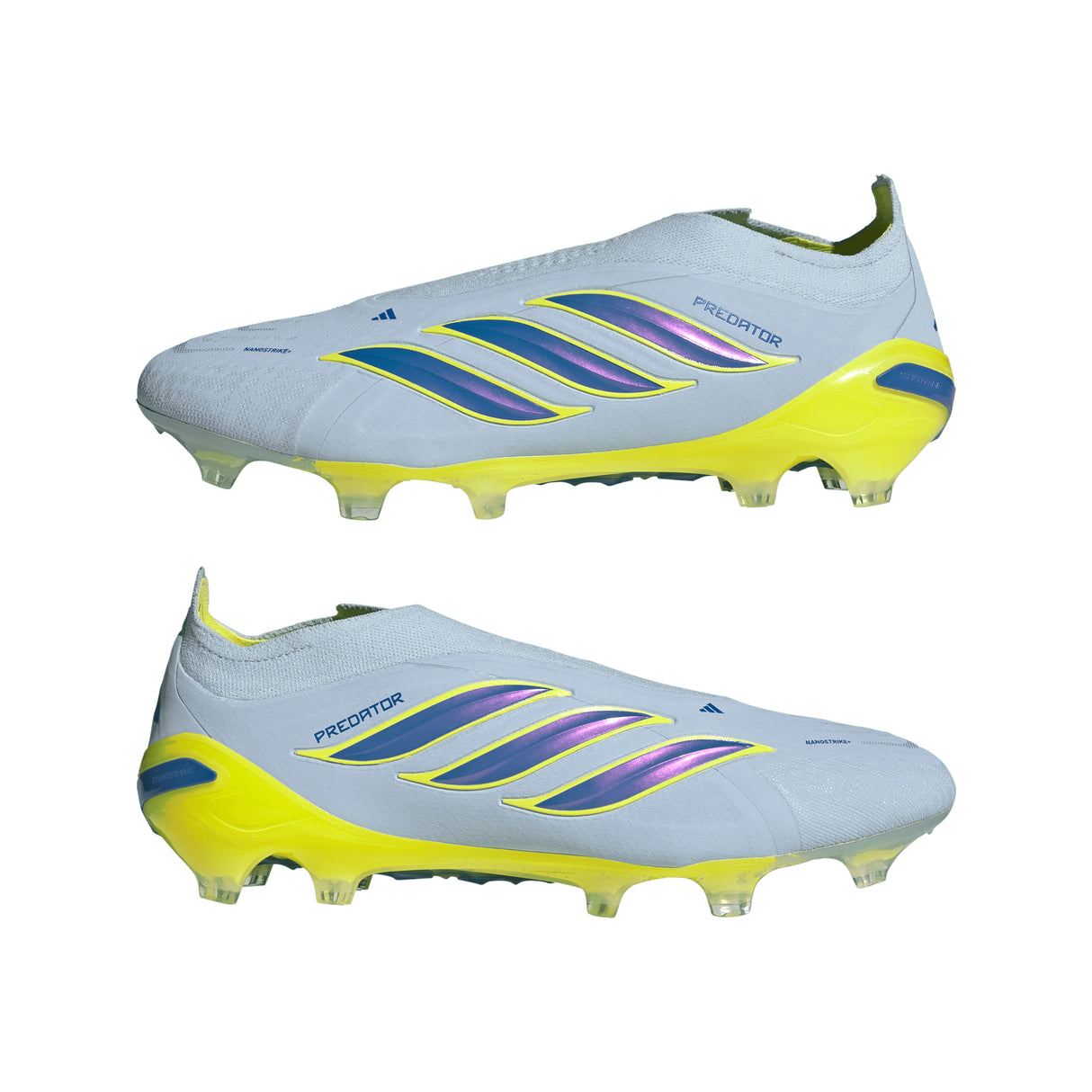 adidas Predator Elite Laceless FG Firm Ground Men's Soccer Cleats - Sky/Blue/Yellow