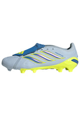 adidas Predator League Fold-Over Tongue FG Firm Ground Men's Soccer Cleats - Sky/Blue/Yellow