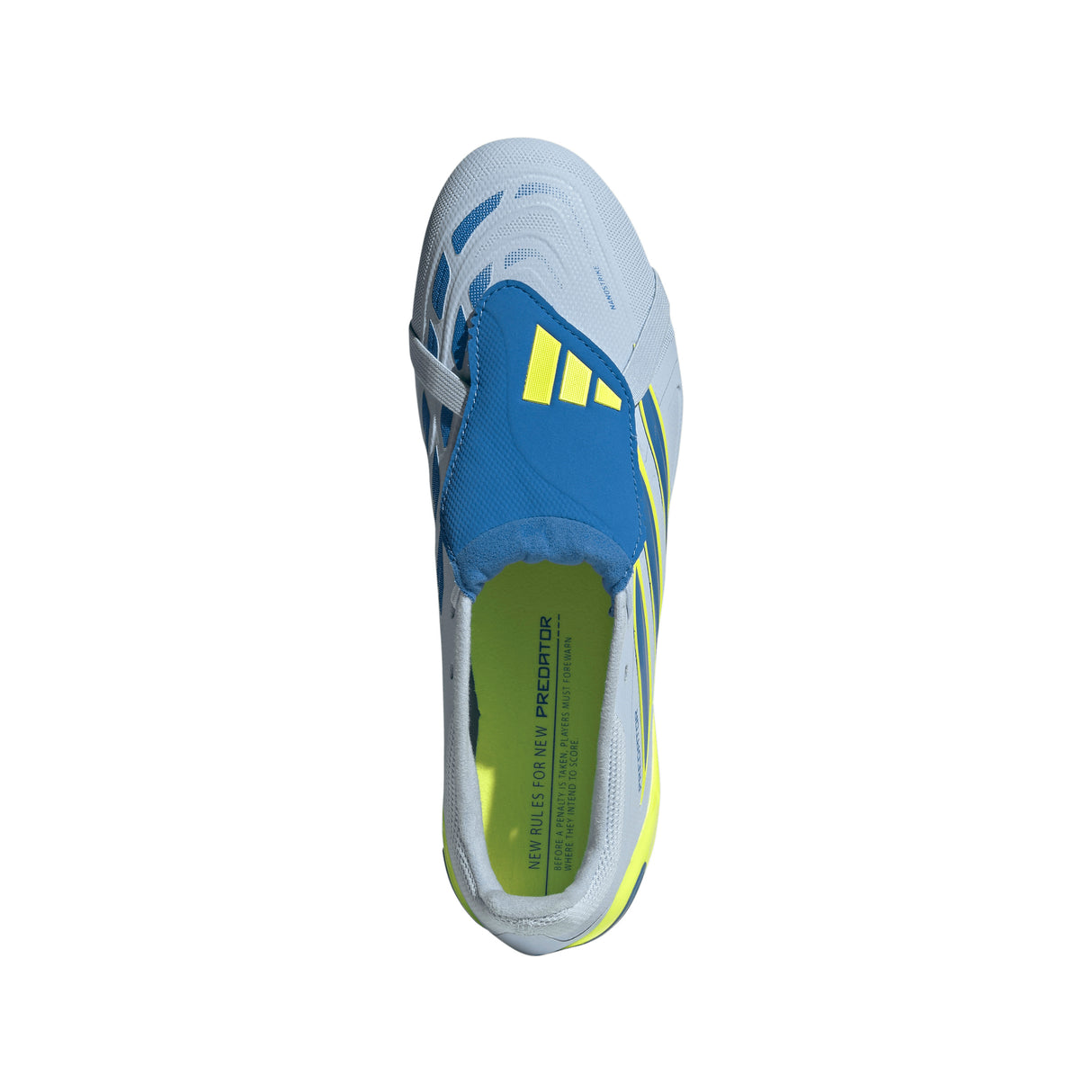 adidas Predator League Fold-Over Tongue FG Firm Ground Men's Soccer Cleats - Sky/Blue/Yellow