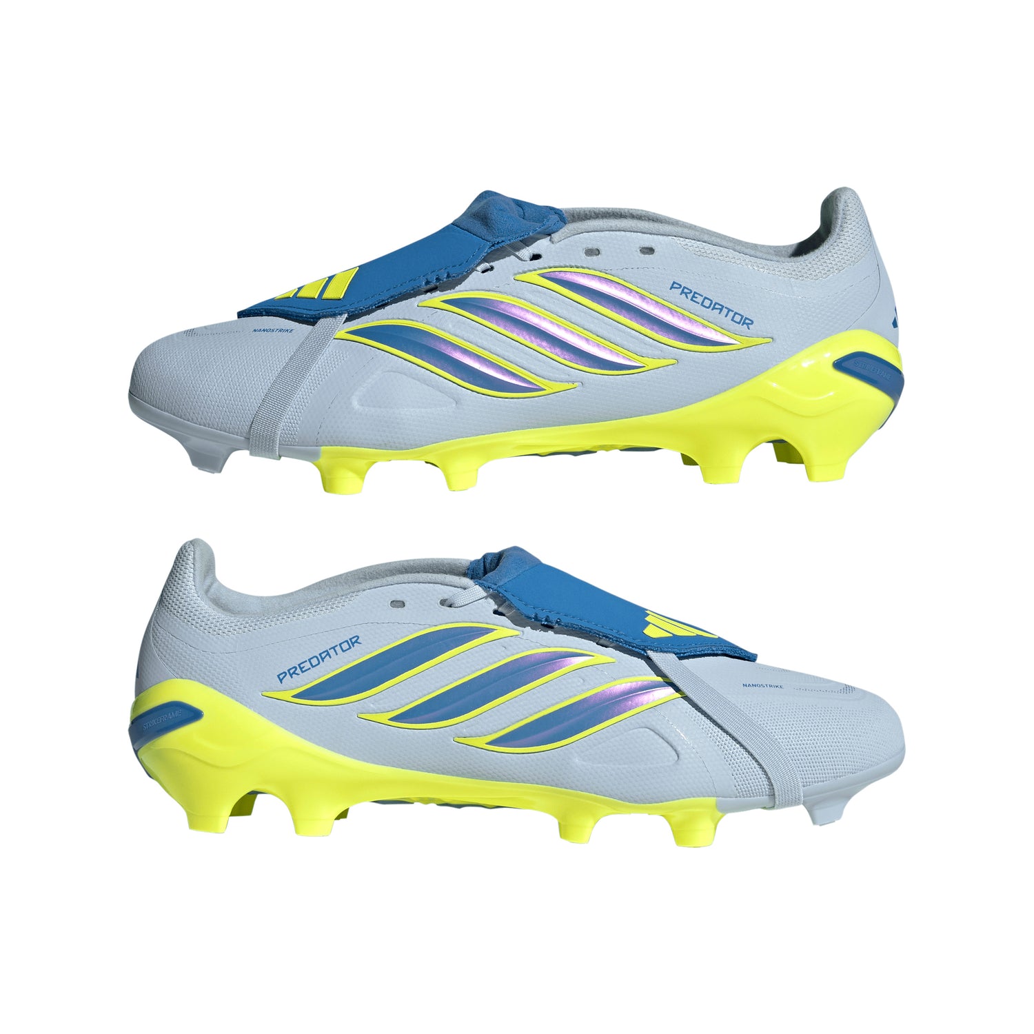 adidas Predator League Fold-Over Tongue FG Firm Ground Men's Soccer Cleats - Sky/Blue/Yellow