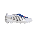 adidas Predator League Fold-Over Tongue FG Firm Ground Men's Soccer Cleats - White/Zero Metallic/Blue