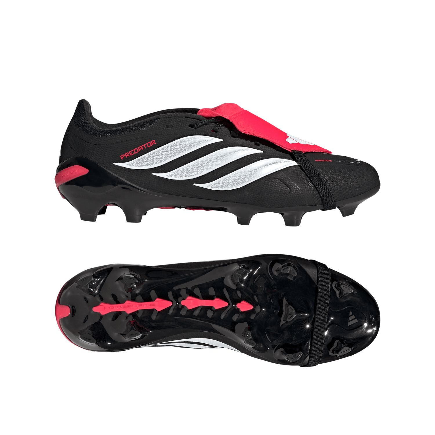 adidas Predator League Fold-Over Tongue FG Firm Ground Men´s Soccer Cleats - Black/White