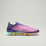 adidas F50 Elite LY Laceless FG Men's Soccer Cleats - Purple/White/Lemon