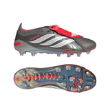 adidas Predator Elite Fold-Over Tongue AG Men's Soccer Cleats - Grey/Red