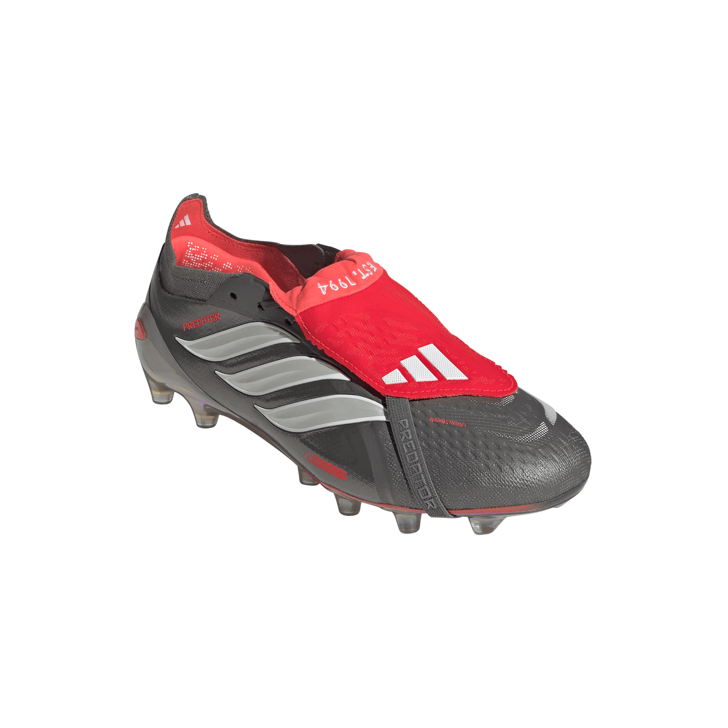 adidas Predator Elite Fold-Over Tongue AG Men's Soccer Cleats - Grey/Red