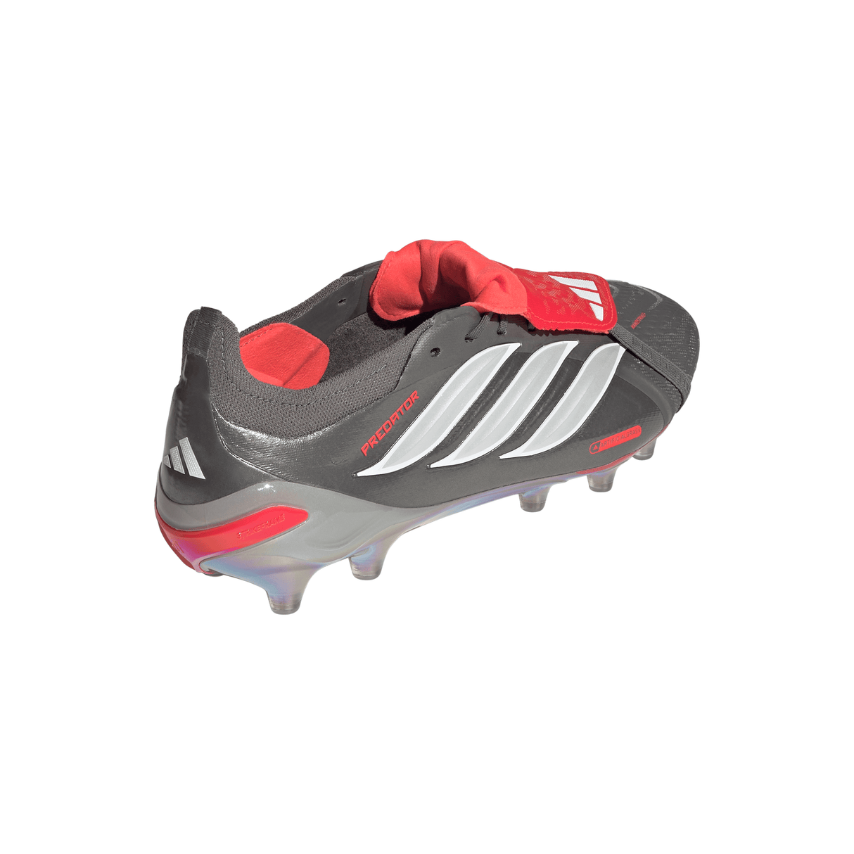 adidas Predator Elite Fold-Over Tongue AG Men's Soccer Cleats - Grey/Red