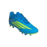 adidas F50 Club FG/MG Firm Ground/Multi Ground Youth Soccer Cleats - Blue/Yellow/Aqua