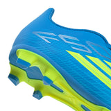adidas F50 Club FG/MG Firm Ground/Multi Ground Youth Soccer Cleats - Blue/Yellow/Aqua