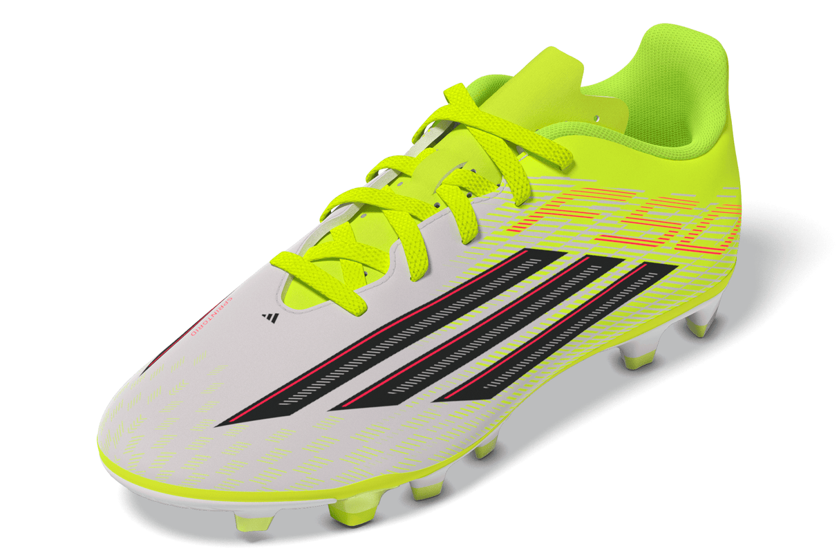adidas F50 Club FG/MG Firm Ground/Multi Ground Youth Soccer Cleats - Yellow/Black/Red