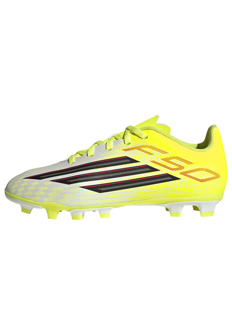 adidas F50 Club FG/MG Firm Ground/Multi Ground Youth Soccer Cleats - Yellow/Black/Red