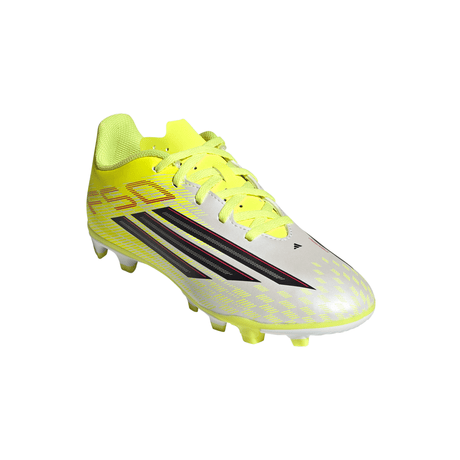 adidas F50 Club FG/MG Firm Ground/Multi Ground Youth Soccer Cleats - Yellow/Black/Red