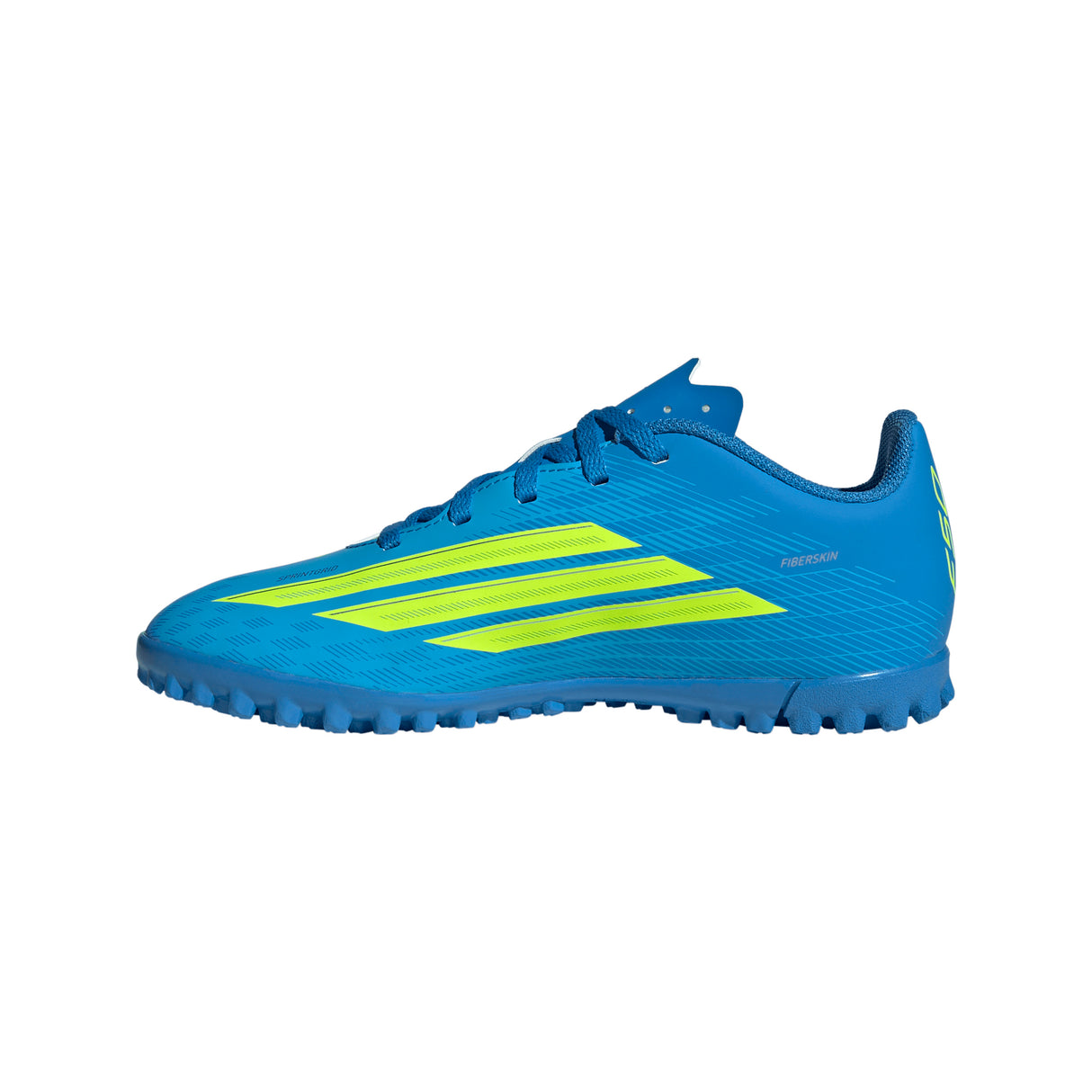 Zapatillas de fútbol adidas F50 Club TF para césped artificial - Azul/Amarillo/Aqua