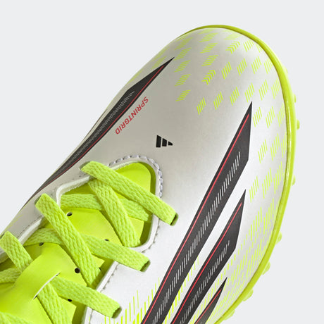 adidas F50 Club TF Turf Youth Soccer Cleats - Solar Yellow/Black/Lucid Red