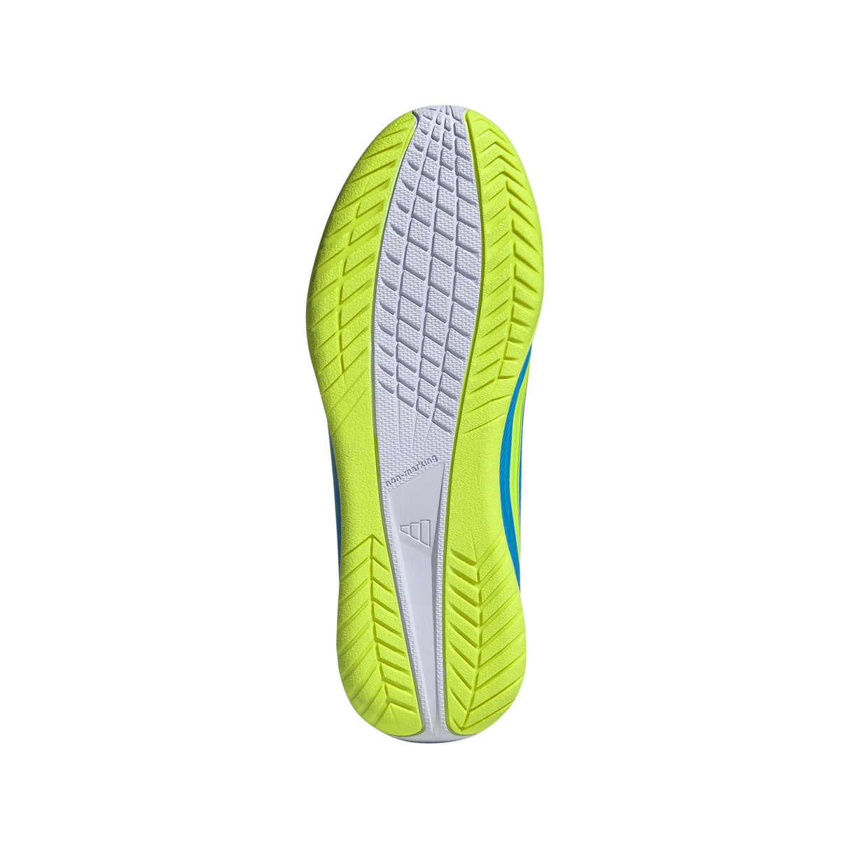 adidas F50 Club IN Indoor Youth Soccer Shoes - Blue/Yellow/Aqua