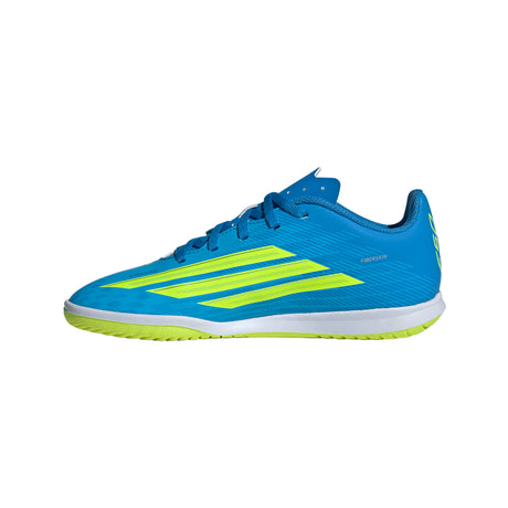 adidas F50 Club IN Indoor Youth Soccer Shoes - Blue/Yellow/Aqua