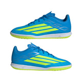 adidas F50 Club IN Indoor Youth Soccer Shoes - Blue/Yellow/Aqua