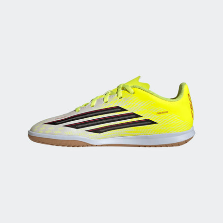 adidas F50 Club IN Indoor Youth Soccer Shoes - Solar Yellow/Black/Lucid Red