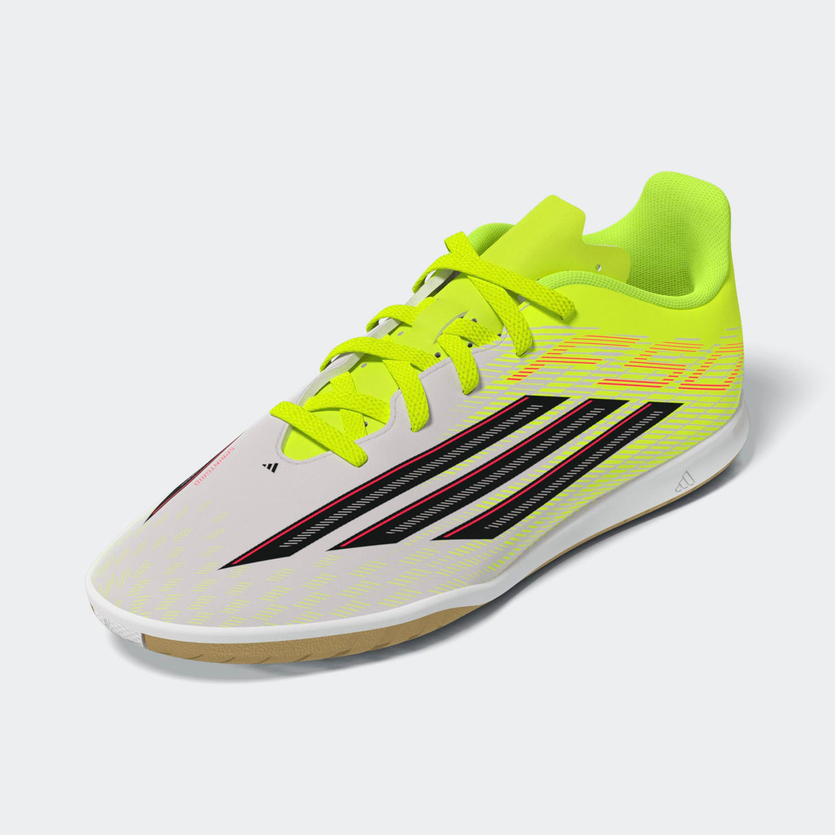 adidas F50 Club IN Indoor Youth Soccer Shoes - Solar Yellow/Black/Lucid Red