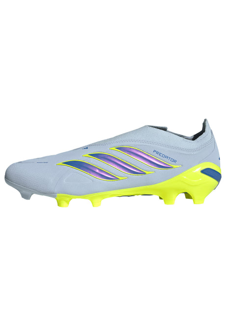adidas Predator League Laceless FG Firm Ground Men's Soccer Cleats -Sky/Blue/Yellow