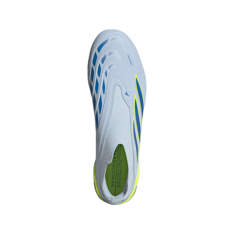 adidas Predator League Laceless FG Firm Ground Men's Soccer Cleats -Sky/Blue/Yellow