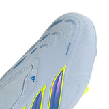 adidas Predator League Laceless FG Firm Ground Men's Soccer Cleats -Sky/Blue/Yellow