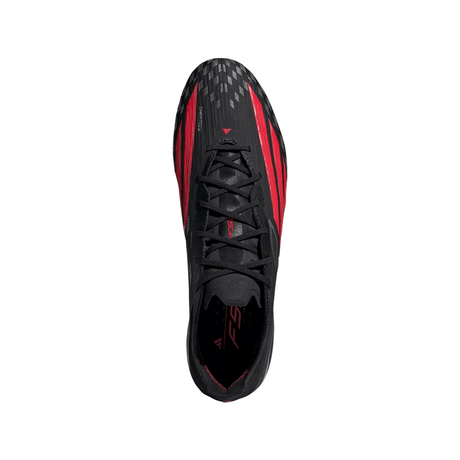 Botines de fútbol adidas F50 Elite FG para hombre - Negro/Rojo