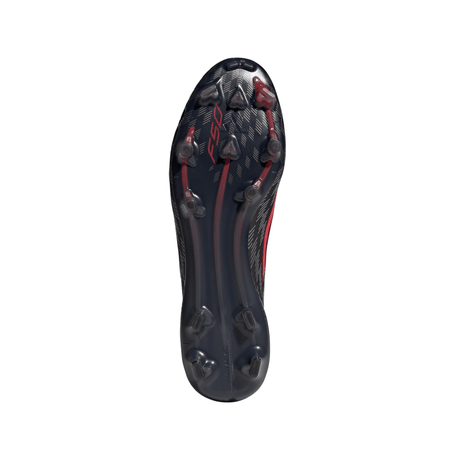 Botines de fútbol adidas F50 Elite FG para hombre - Negro/Rojo