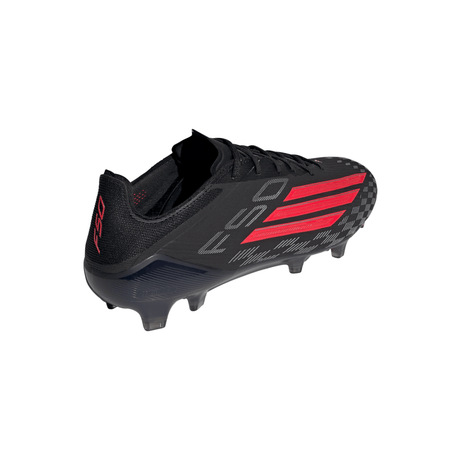 Botines de fútbol adidas F50 Elite FG para hombre - Negro/Rojo