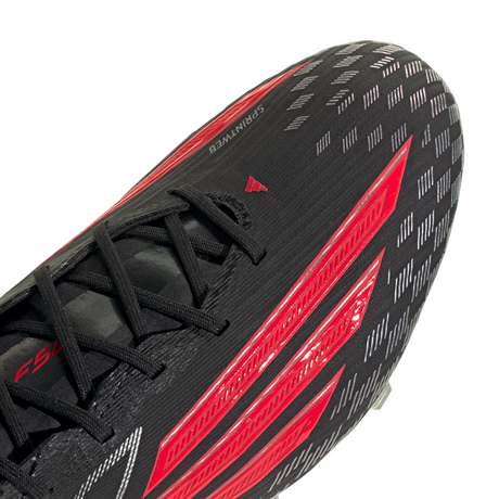 Botines de fútbol adidas F50 Elite FG para hombre - Negro/Rojo