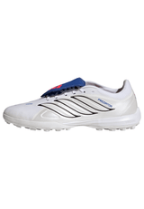 adidas Predator League Fold-Over Tongue TF Turf Men's Soccer Cleats - White/Zero Metallic/Blue