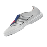adidas Predator League Fold-Over Tongue TF Turf Men's Soccer Cleats - White/Zero Metallic/Blue