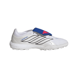 adidas Predator League Fold-Over Tongue TF Turf Men's Soccer Cleats - White/Zero Metallic/Blue