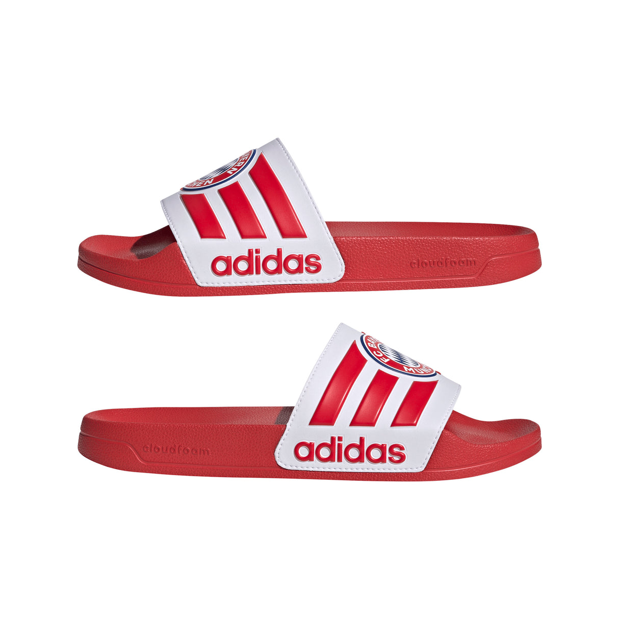 Chanclas de fútbol Adilette Shower adidas FC Bayern Munich - Rojo/Blanco