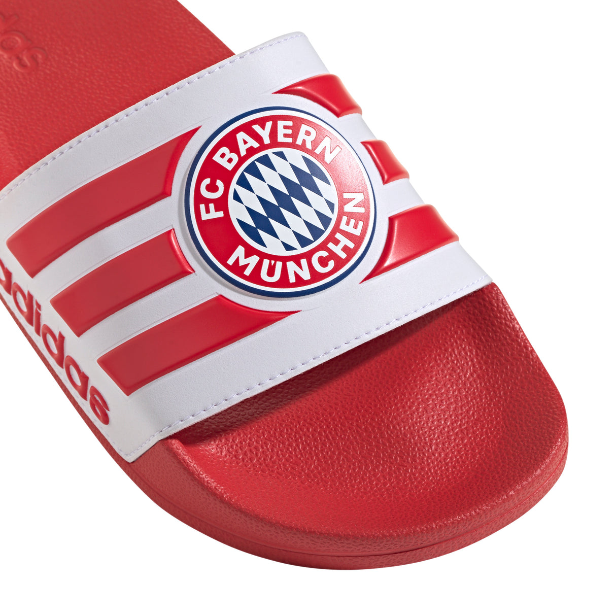 Chanclas de fútbol Adilette Shower adidas FC Bayern Munich - Rojo/Blanco