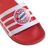 Chanclas de fútbol Adilette Shower adidas FC Bayern Munich - Rojo/Blanco