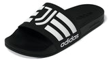 Chanclas de ducha de fútbol Adidas Juventus Adilette - Negro/Blanco