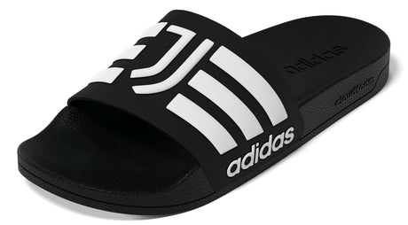 adidas Juventus Adilette Shower Soccer Slides - Black/White