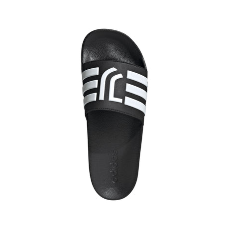 adidas Juventus Adilette Shower Soccer Slides - Black/White