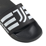 Chanclas de ducha de fútbol Adidas Juventus Adilette - Negro/Blanco