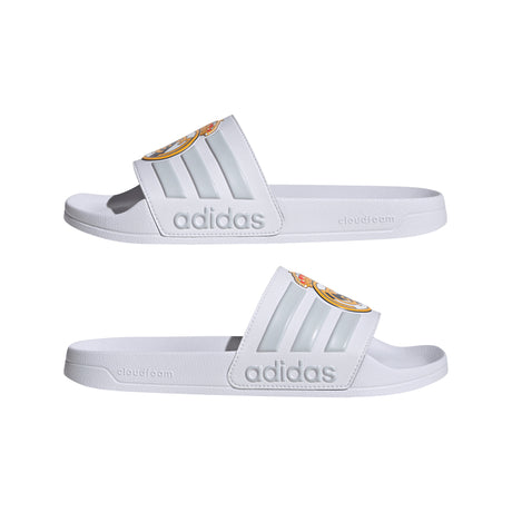 adidas Real Madrid Adilette Shower Soccer Slides - White