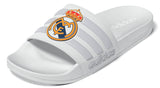 adidas Real Madrid Adilette Shower Soccer Slides - White