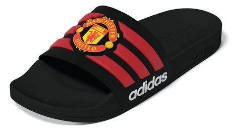 adidas Manchester United Adilette Shower Soccer Slides - Black/Red