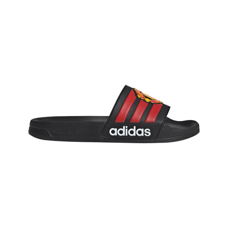 adidas Manchester United Adilette Shower Soccer Slides - Black/Red