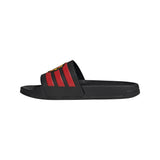 Chanclas de ducha de fútbol Adilette de adidas Manchester United - Negro/Rojo