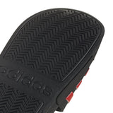 Chanclas de ducha de fútbol Adilette de adidas Manchester United - Negro/Rojo