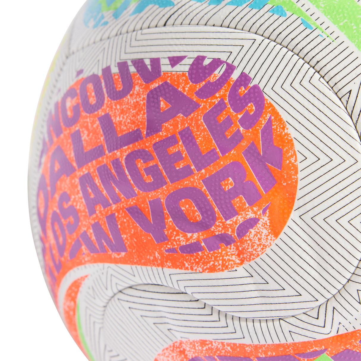 adidas FIFA World Cup 26™ Trionda Competition City Soccer Ball - White/Cyan/Orange - Best Buy Soccer