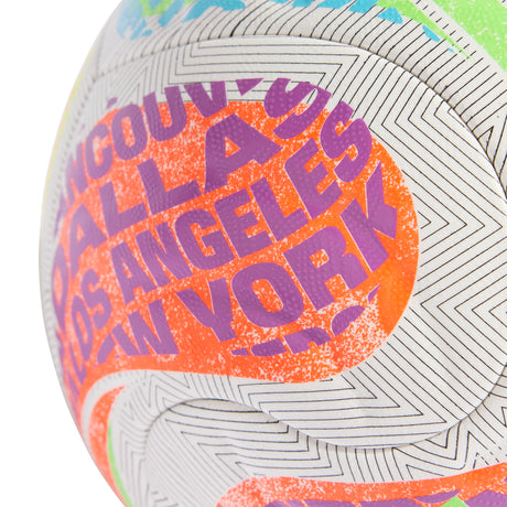 adidas FIFA World Cup 26™ Trionda Competition City Soccer Ball - White/Cyan/Orange