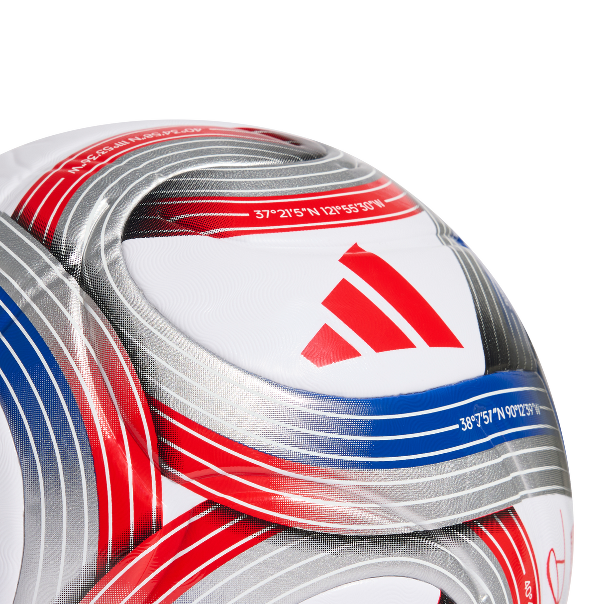 adidas 2026 Major League Soccer League NFHS Ball - White/Royal Blue/Red/Silver