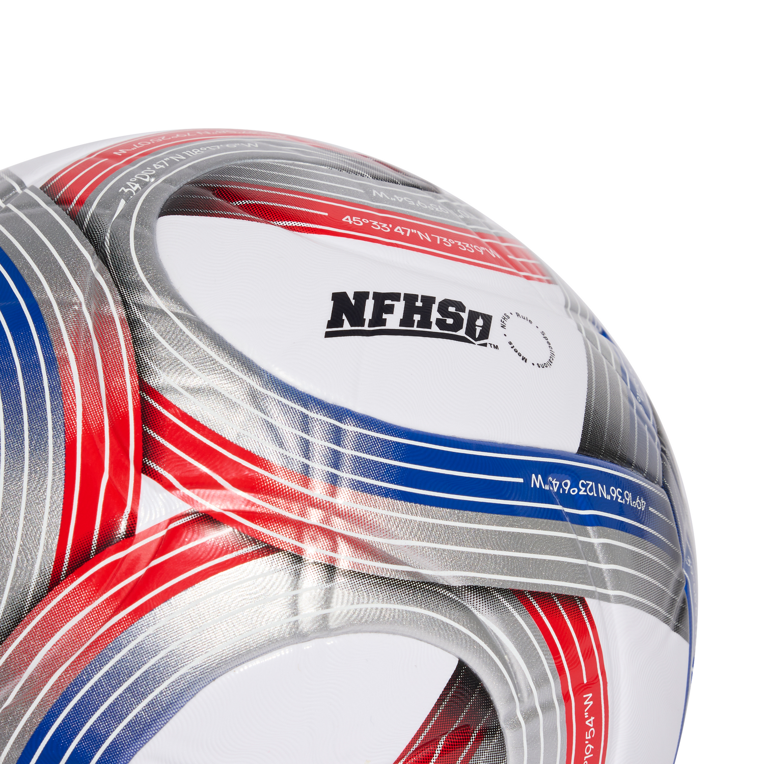 adidas 2026 Major League Soccer League NFHS Ball - White/Royal Blue/Red/Silver